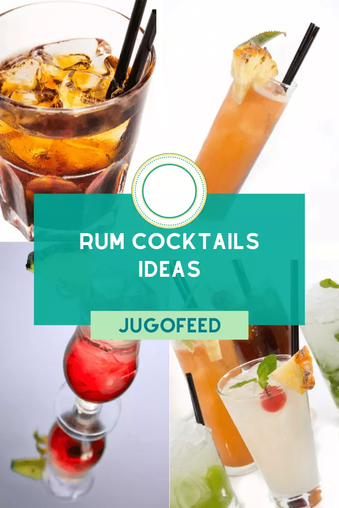 Rum cocktails Pinterest