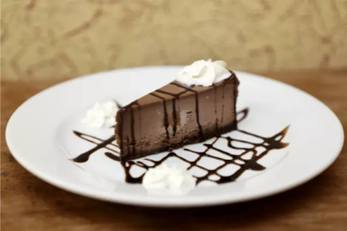Godiva Chocolate Cheesecake serve