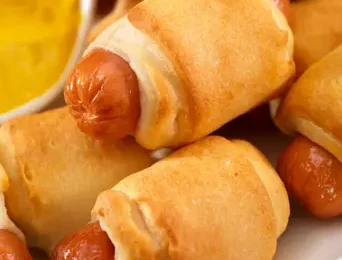 Pigs in a Blanket with Cheese - featured