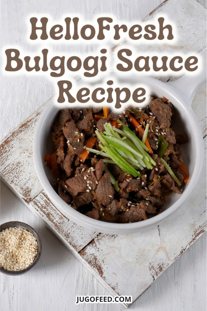 HelloFresh bulgogi sauce recipe - Pinterest