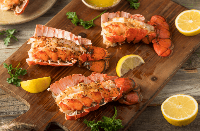 Seasoned baked lobster-min